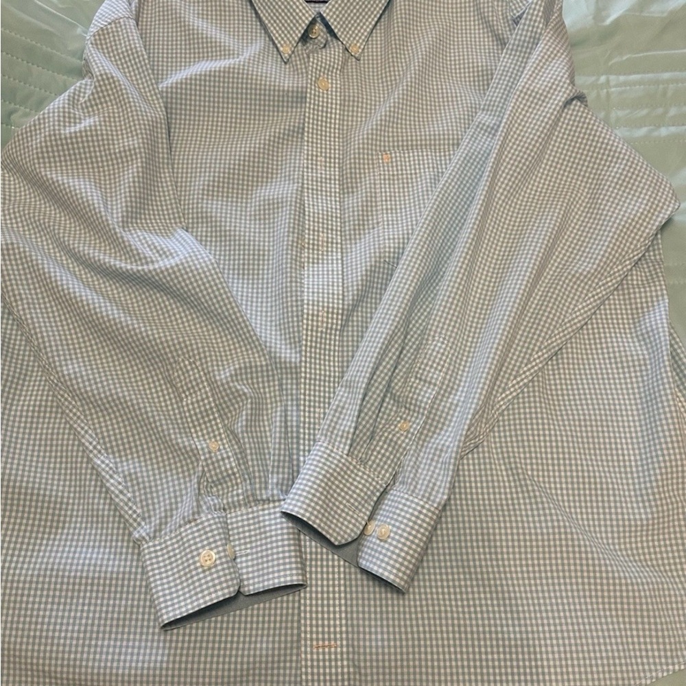 Izod Men’s Premium Essentials Preppy Button Down Gingham Shirt  Size 2XL
